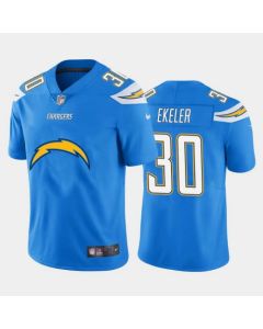 Men's Los Angeles Chargers #30 Austin Ekeler Blue 2020 Team Big Logo Limited Stitched Jersey