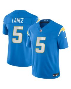 Men's Los Angeles Chargers #5 Trey Lance Blue 2026 Vapor F.U.S.E. Limited Jersey
