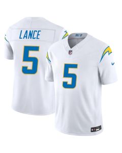 Men's Los Angeles Chargers #5 Trey Lance White 2026 Vapor F.U.S.E. Limited Jersey