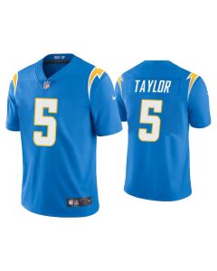 Men's Los Angeles Chargers #5 Tyrod Taylor 2020 Blue Vapor Untouchable Limited Stitched Jersey