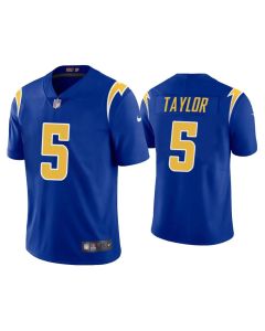 Men's Los Angeles Chargers #5 Tyrod Taylor 2020 Royal Vapor Untouchable Limited Stitched Jersey
