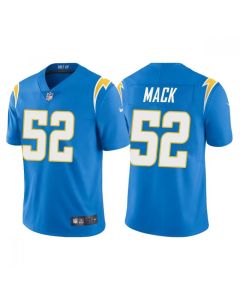Men's Los Angeles Chargers #52 Khalil Mack Blue Vapor Untouchable Limited Stitched Jersey