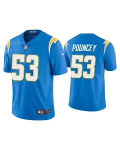 Men's Los Angeles Chargers #53 Mike Pouncey 2020 Blue Vapor Untouchable Limited Stitched Jersey