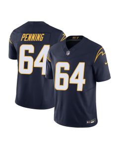 Men's Los Angeles Chargers #64 Trevor Penning Navy Alternate Charger Power Vapor F.U.S.E. Limited Jersey
