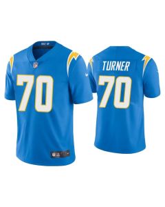 Men's Los Angeles Chargers #70 Trai Turner 2020 Blue Vapor Untouchable Limited Stitched Jersey