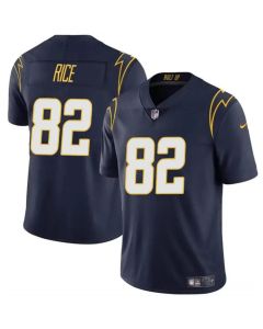 Men's Los Angeles Chargers #82 Brenden Rice Navy 2024 Draft Vapor Limited Stitched Football Jersey