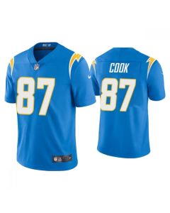 Men's Los Angeles Chargers #87 Jared Cook 2021 Blue Vapor Untouchable Limited Stitched Jersey
