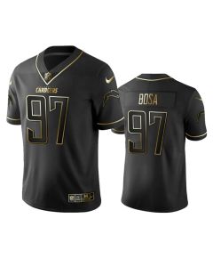 Men's Los Angeles Chargers #97 Joey Bosa 2019 Black Gold Edition Stitched NFL Jersey
