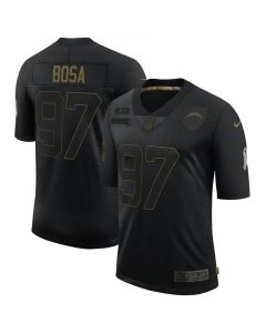 Men's Los Angeles Chargers #97 Joey Bosa 2020 Black Salute To Service Limited Stitched Jersey