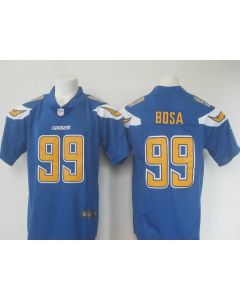 Men's Los Angeles Chargers #99 Joey Bosa Blue Limited Rush Stitched NFL Jersey