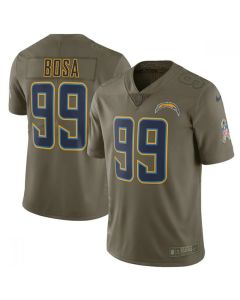 Men's Los Angeles Chargers #99 Joey Bosa Olive Salute To Service Limited Stitched NFL Jersey