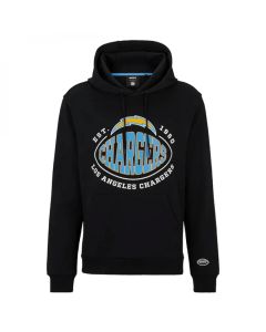 Men's Los Angeles Chargers Black BOSS X Touchback Pullover Hoodie