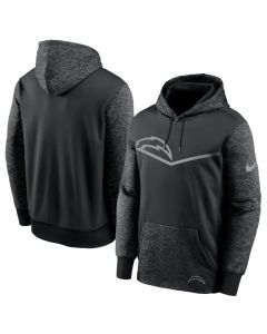 Men's Los Angeles Chargers Black Reflective Therma Hoodie