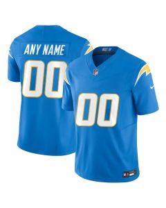 Men's Los Angeles Chargers Custom Blue Alternate Charger Power Vapor F.U.S.E. Limited Jersey