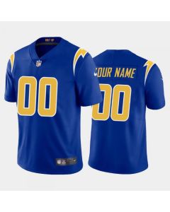 Men's Los Angeles Chargers Customized Electric 2020 New Royal Vapor Untouchable Stitched Limited Jersey