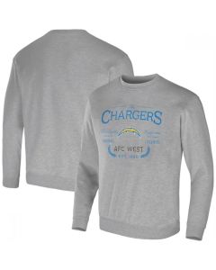 Men's Los Angeles Chargers Gray Darius Rucker Collection Pullover Sweatshirt