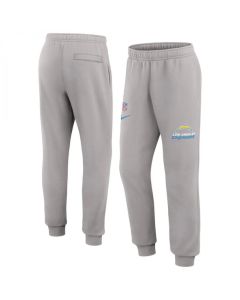 Men's Los Angeles Chargers Grey Chop Block Fleece Sweatpants