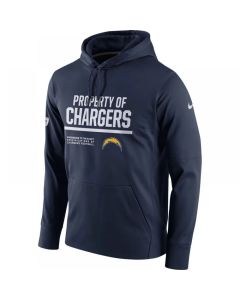 Men's Los Angeles Chargers Navy Circuit Property Of Performance Pullover Hoodie