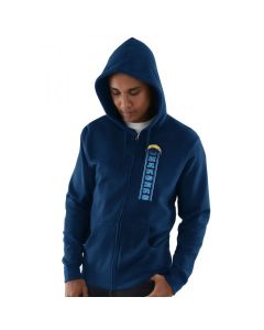 Men's Los Angeles Chargers Navy Hook and Ladder Full-Zip NFL Hoodie