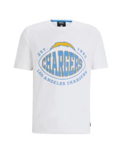 Men's Los Angeles Chargers White BOSS X Trap T-Shirt