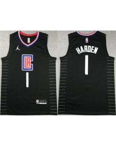 Men's Los Angeles Clippers #1 James Harden Stitched Jersey