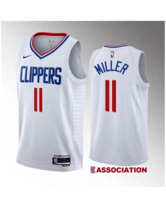 Men's Los Angeles Clippers #11 Jordan Miller White 2023 Draft Association Edition Stitched Jersey