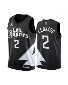 Men's Los Angeles Clippers #2 Kawhi Leonard 2022/23 Black Statement Edition Stitched Jersey