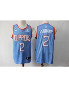 Men's Los Angeles Clippers #2 Kawhi Leonard Blue Stitched NBA Jersey (Blue)