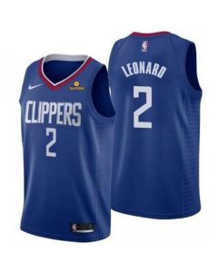Men's Los Angeles Clippers #2 Kawhi Leonard Blue Stitched NBA Jersey