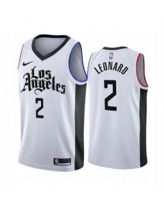 Men's Los Angeles Clippers #2 Kawhi Leonard White 2019 City Edition Stitched NBA Jersey