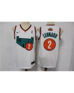 Men's Los Angeles Clippers #2 Kawhi Leonard White Stitched NBA Jersey (Style 2)