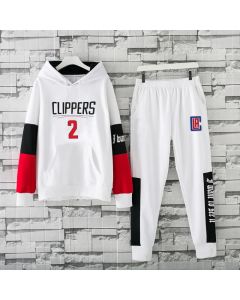 Men's Los Angeles Clippers 2019 White Tracksuits Hoodie Suit