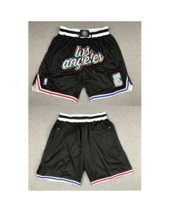 Men's Los Angeles Clippers 2022/23 Black City Edition Shorts (Run Small)