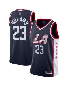 Men's Los Angeles Clippers #23 Louis Williams Black Stitched NBA Jersey