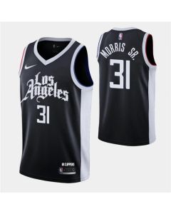 Men's Los Angeles Clippers #31 Marcus Morris Sr. 2020-21 Black City Edition Stitched NBA Jersey
