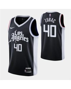 Men's Los Angeles Clippers #40 Ivica Zubac 2020-21 Black City Edition Stitched NBA Jersey