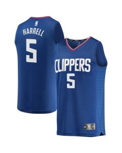 Men's Los Angeles Clippers #5 Montrezl Harrell Royal Stitched NBA Jersey