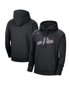 Men's Los Angeles Clippers Black 2022/23 City Edition Essential Pullover Hoodie