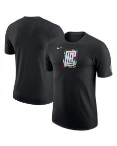 Men's Los Angeles Clippers Black 2022/23 City Edition Essential Warmup T-Shirt