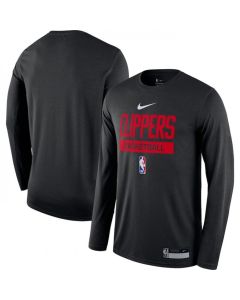 Men's Los Angeles Clippers Black 2022/23 Legend On-Court Practice Performance Long Sleeve T-Shirt