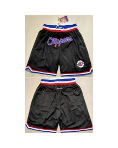 Men's Los Angeles Clippers Black Shorts (Run Small)