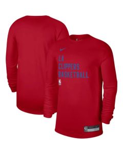 Men's Los Angeles Clippers Red 2023/24 Legend On-Court Practice Long Sleeve T-Shirt
