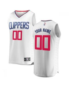 Men's Los Angeles Clippers White Customized Stitched NBA Jersey