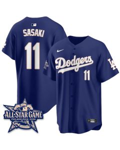 Men's Los Angeles Dodgers #11 Roki Sasaki Royal 2026 MLB All-Star Jersey (Royal)