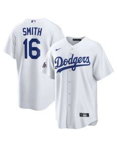 Men's Los Angeles Dodgers #16 Will Smith White 2025 MLB All-Star Game Home Replica Player Jersey (White)