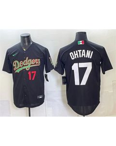 Men's Los Angeles Dodgers #17 Shohei Ohtani Black Mexico Limited Jersey (Black)