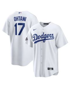 Men's Los Angeles Dodgers #17 Shohei Ohtani White 2025 MLB All-Star Game Home Replica Player Jersey (White)