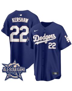 Men's Los Angeles Dodgers #22 Clayton Kershaw Royal 2026 MLB All-Star Jersey (Royal)