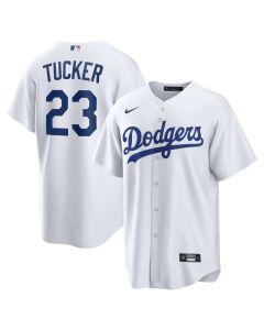 Men's Los Angeles Dodgers #23 Kyle Tucker White Home Replica Jersey (White)