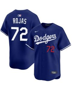 Men's Los Angeles Dodgers #72 Miguel Rojas Royal Home Stadium Jersey (Royal)